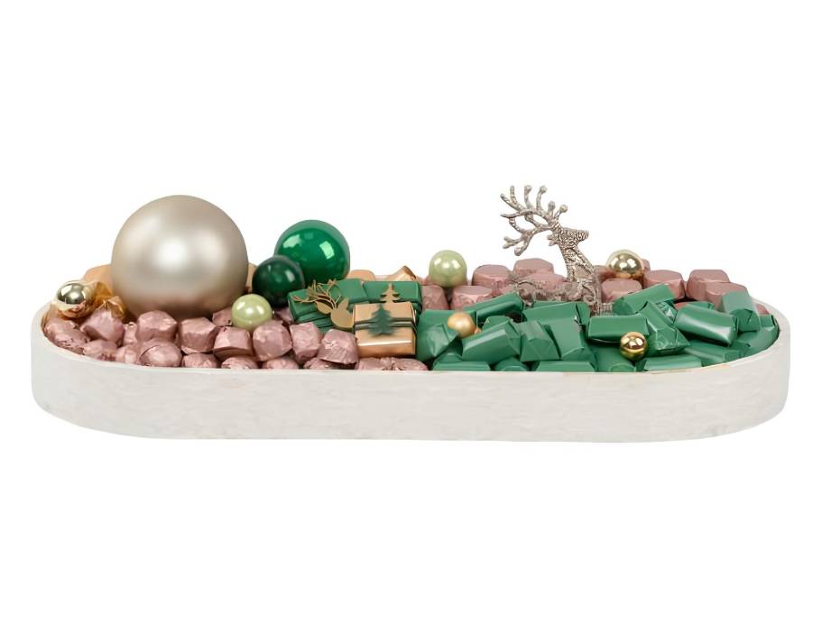 Patchi Resin Tray - White 1955g (55.5 x 24 x 5 cm)