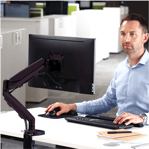 Fellowes Eppa™ Single Monitor Arm - Black (9683101) - Altimus