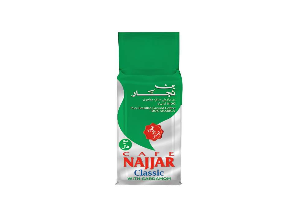 Cafe Najjar Classic Pure Brazilian Ground Coffee With Cardamom, 450g