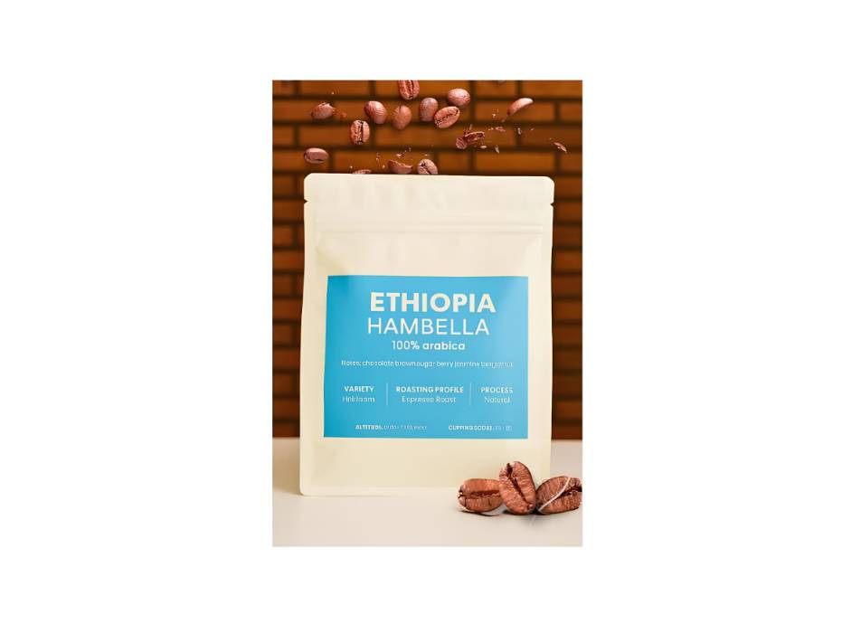 Ethiopia Hambella, Heirloom (100% ARABICA) Espresso Roast Coffee beans, 1kg