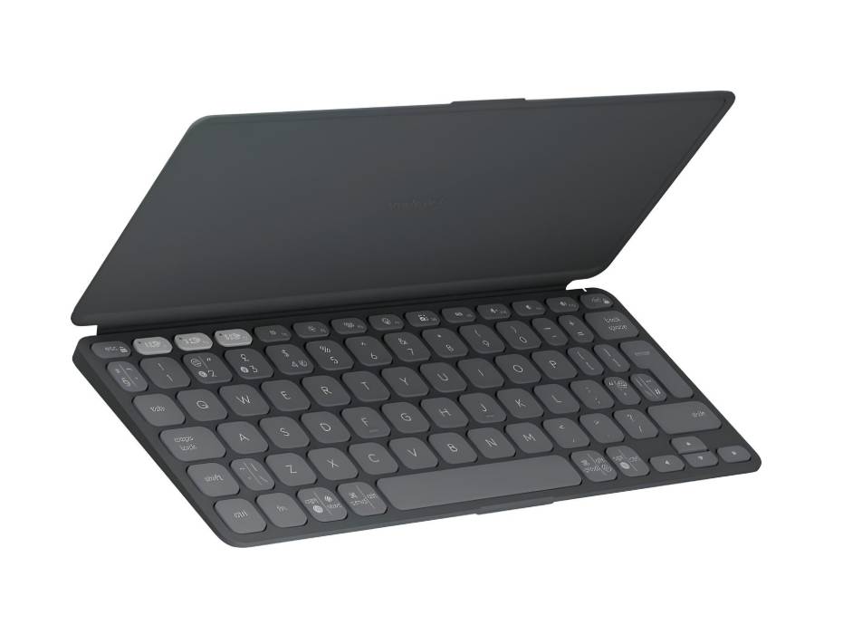 Logitech Keys-To-Go 2 Portable Bluetooth Keyboard for Tablet With Built-in Cover