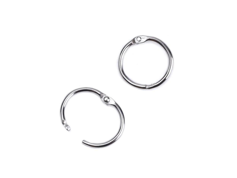 Metal Binder Rings, 20/Pack, Nickel Plated, 19mm - Altimus