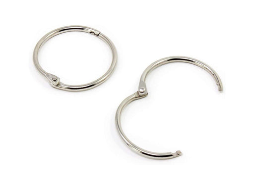 Metal Binder Rings, 20/Pack, Nickel Plated, 38mm - Altimus