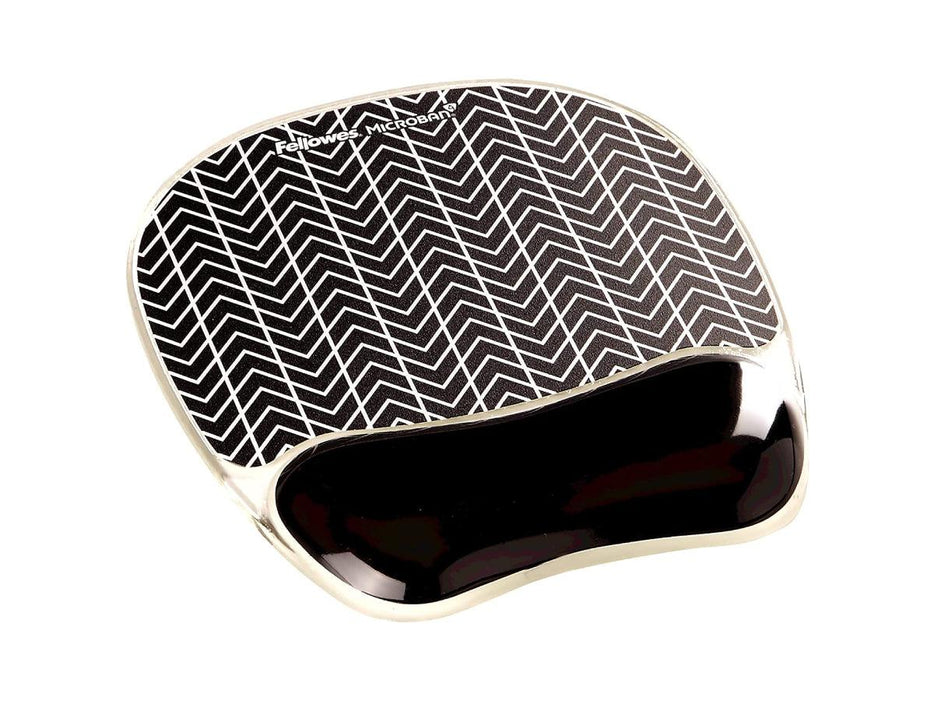 Fellowes Photo Gel Mouse Pad Wrist Support - Chevron (FEL 9653401) - Altimus