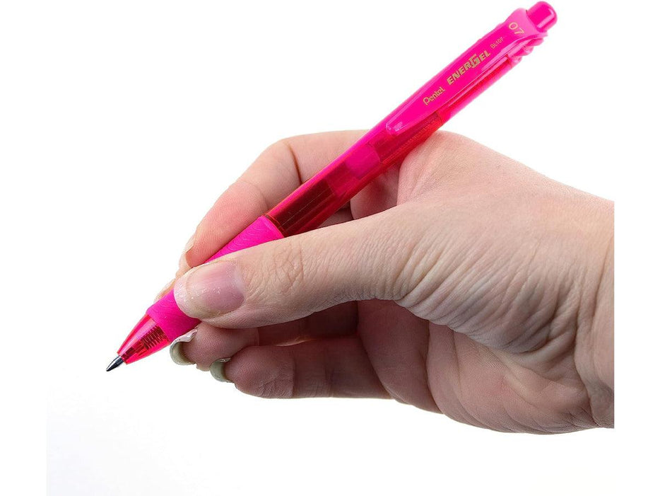 Pentel BL107 Energel-X Liquid Gel Pen - 0.7mm, Pink - Altimus