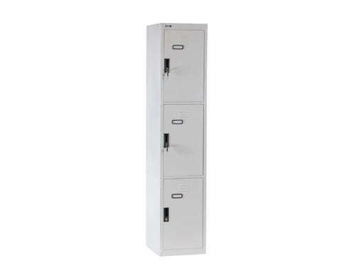 Rexel 3 Door Locker, 180x37.5x46 cm. RXL203ST (Grey) - Altimus