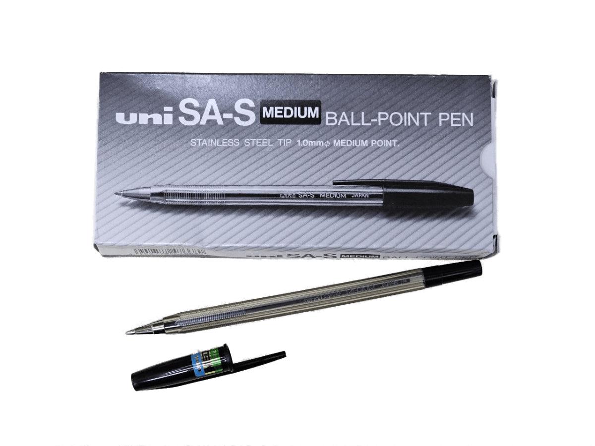 Uniball SAS Medium Ball Point Pen BLACK, (Pack of 12) Dubai & Abu
