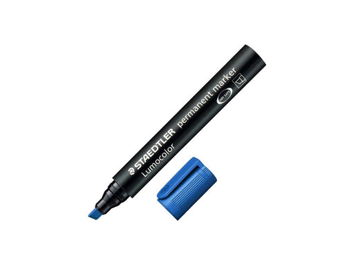 Staedtler Lumocolor Permanent Marker, Chisel Tip, Blue - Altimus