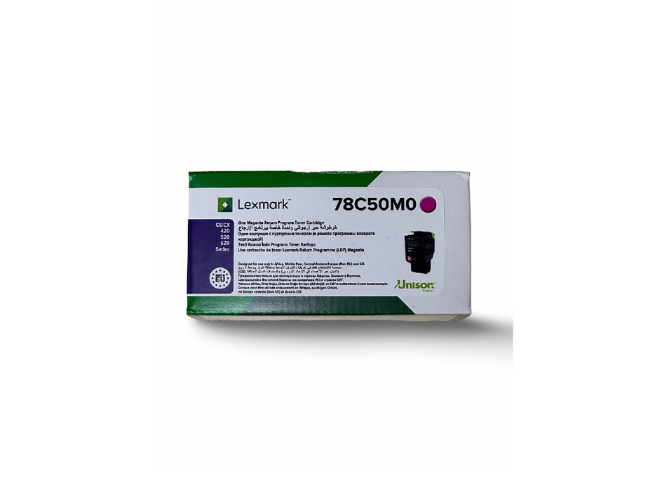 Lexmark 78C50M0 Magenta Return Program Toner Cartridge