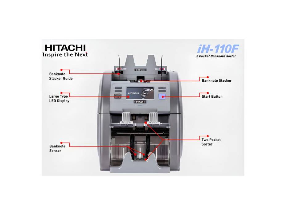 Hitachi IH-110F Series Cash Counting Machine