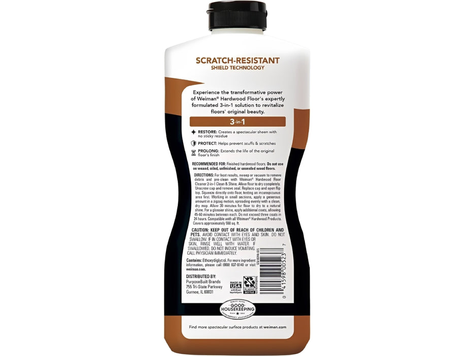 Weiman Wood Floor Polish and Restorer, 32oz