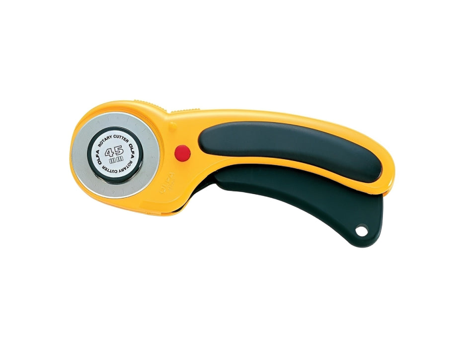 Olfa Deluxe Ergonomic Rotary Cutter, Yellow and Black [OL-RTY-2-DX]