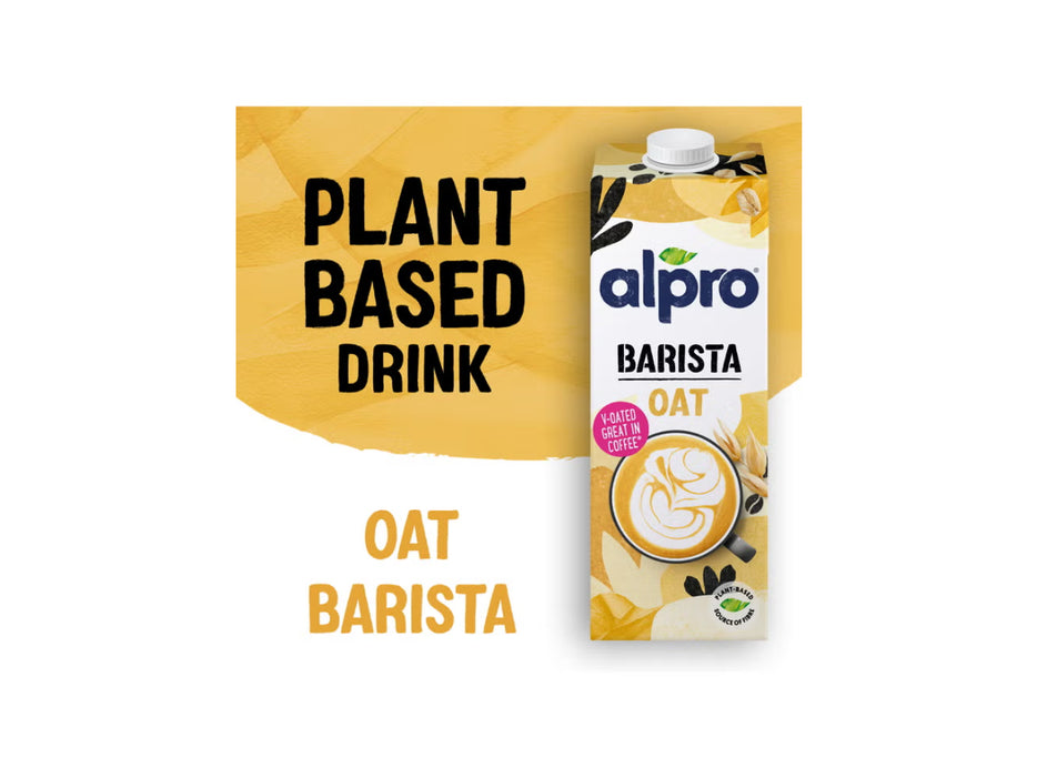 Alpro Oat Barista Drink,  Plant-Based, Lactose & Dairy Free 1Liter