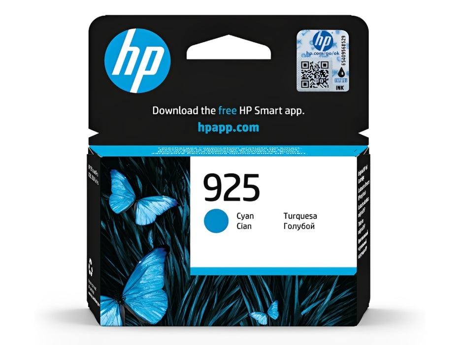 HP 925 Cyan Original Ink Cartridge (4K0V6PE)