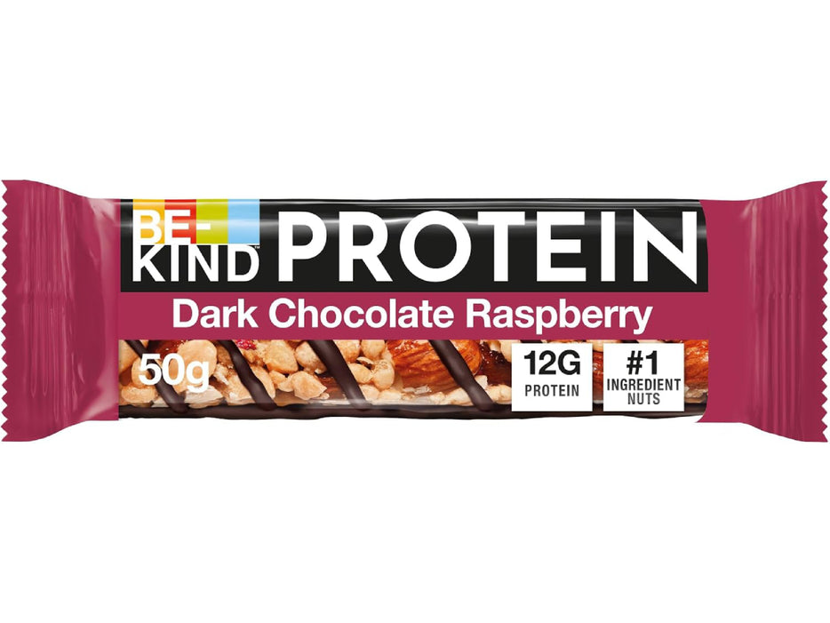 Be Kind Dark Chocolate Raspberry Bar, 50g Pack of 12