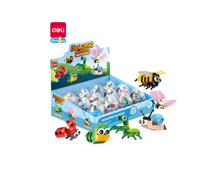 Deli EH740 Building Blocks 12 Models  ASST. – Creative Building Fun with Smooth, Precise Pieces
