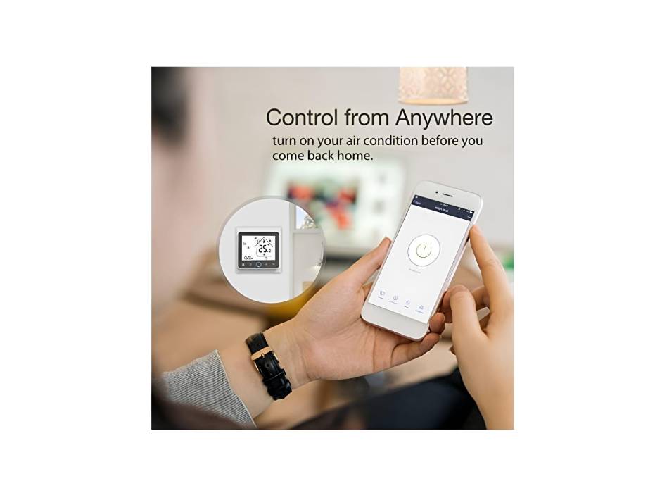 MOES WiFi Smart Central Air Conditioner Thermostat Temperature Controller Fan Coil Unit Works Amazon Alexa Echo Google Home 2 Pipe Tuya