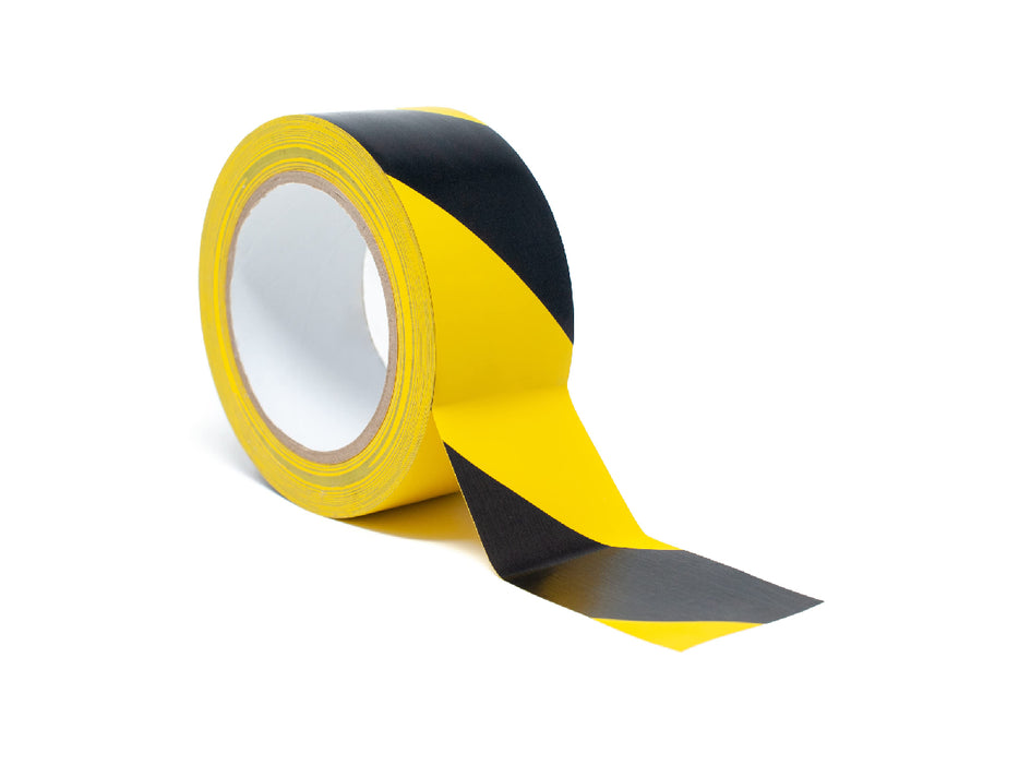 Adhesive Warning Tape 2" x 25M Black and Yellow