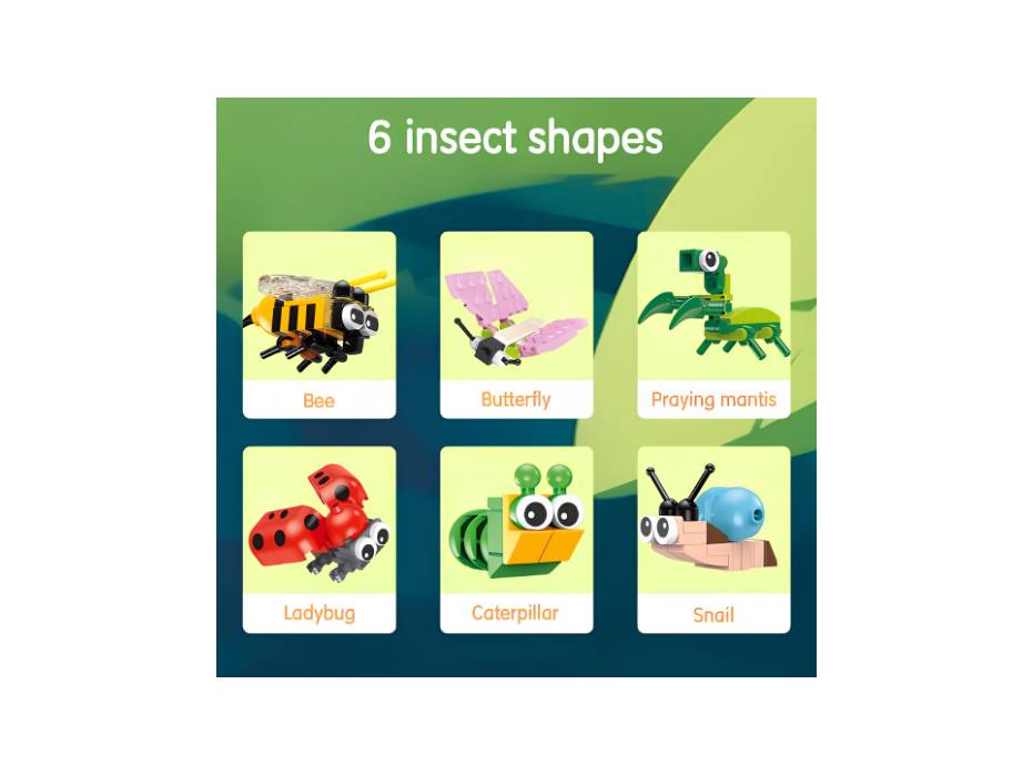 Deli EH740 Building Blocks 12 Models  ASST. – Creative Building Fun with Smooth, Precise Pieces