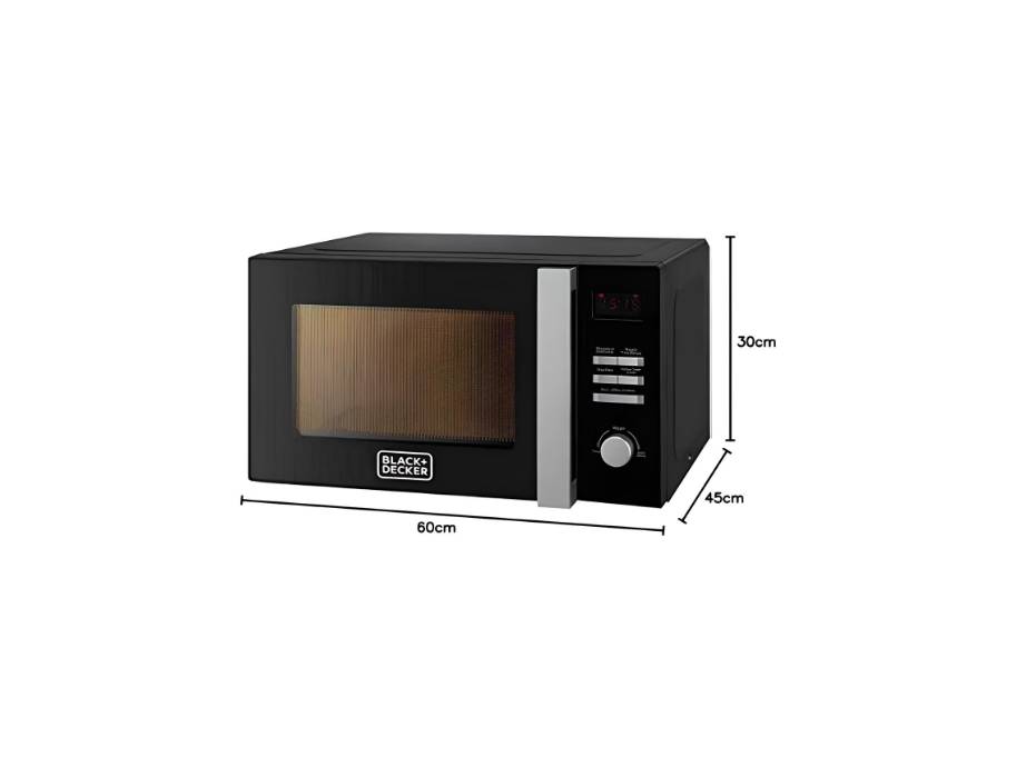 BLACK+DECKER 28L Combination Microwave Oven with Grill Black MZ2800PG-B5