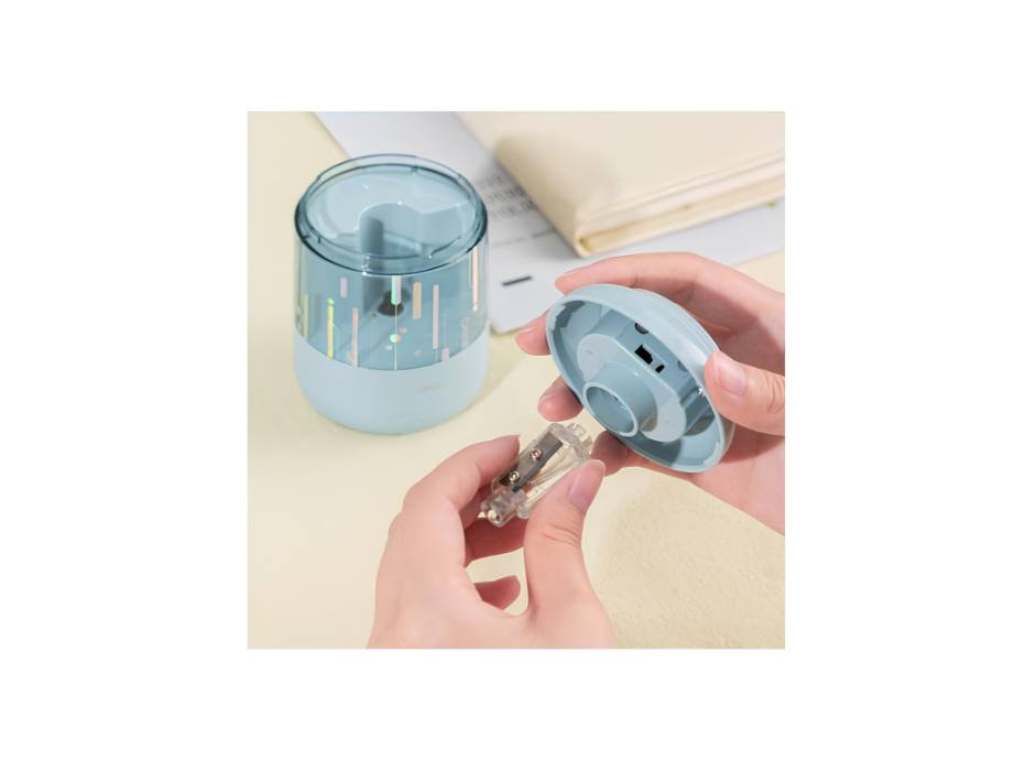 Deli EH508-BL Electric Pencil Sharpener for Graphite Pencils