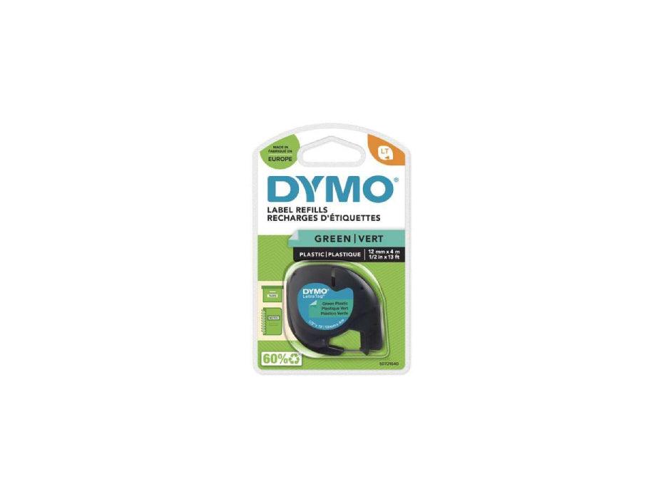 Dymo LetraTag Plastic Tape, 12mm X 4m, [Green - 91204] - Altimus