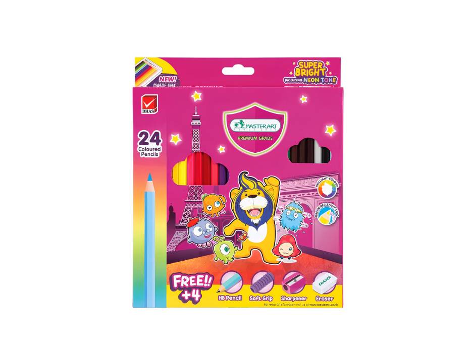 Masterart Multicolor Pencil, 24 Pcs/Pack (108526)