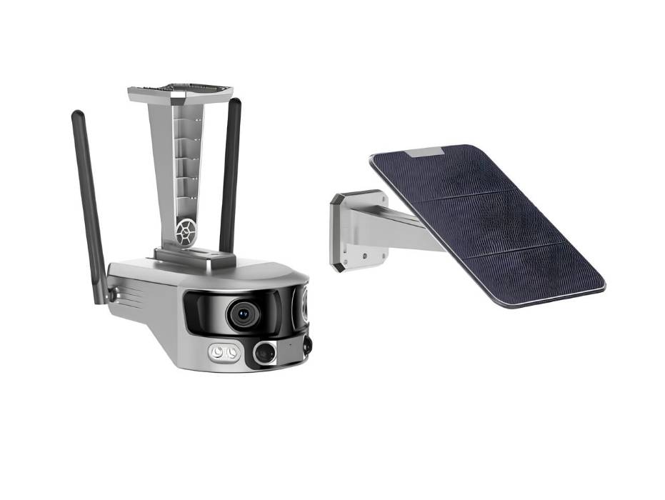 CRONY Y6 4G-4K-8MP-4X 180°Wide Angle Solar Battery Camera