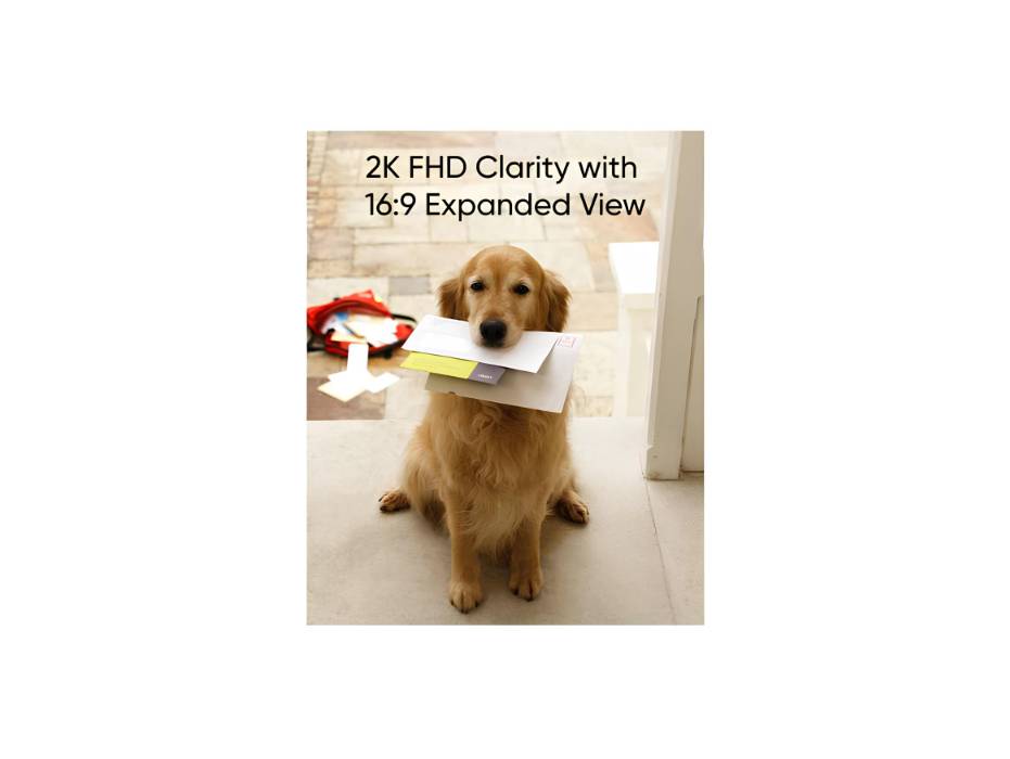 eufy Security Video Doorbell Camera Wireless C30, Live Video Call, 2K FHD, Battery Powered, 16:9 Wide View, Easy Installation, Human and Motion Detection