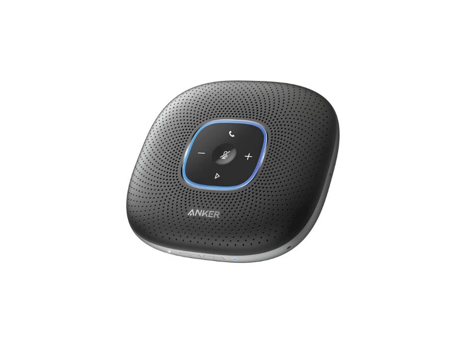 Anker PowerConf Bluetooth Speakerphone with 6 Microphones, Enhanced Voice Pickup, USB C, Bluetooth Conference Speaker