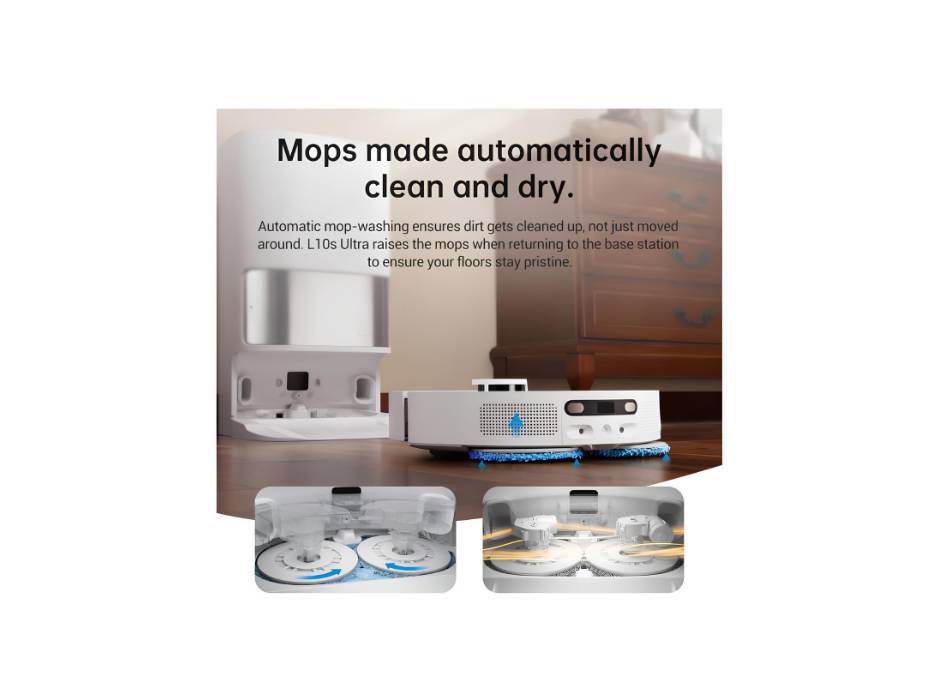 Dreame L10s Ultra Robot Vacuum Cleaner and Mop with Self-Cleaning Station (Automatic Dust Collection) 3D Obstacle Detection
