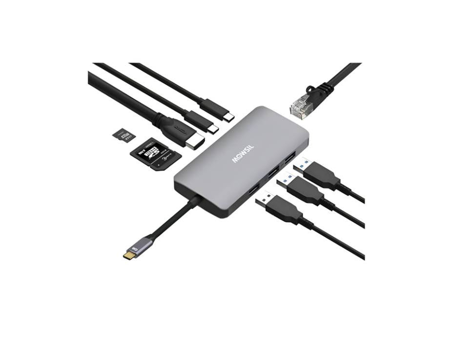 Mowsil USB-C Hub 9 IN 1 Type-C