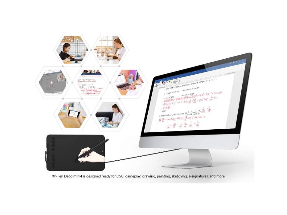 XP-pen Deco Mini7 V2 Drawing Tablet with Stylus (7" X 4")