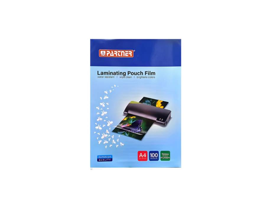 Partner A4 Laminating Pouch Films 125 Microns 216x303mm 100/pack