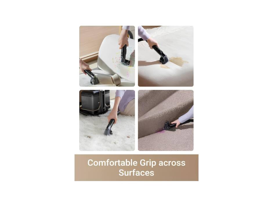 Dreame N10 Spot Cleaner, 12000Pa Suction with Penetrative Spray Carpet Cleaner, Self-Cleaning Hose, Lightweight Multi-Surface Cleaning with Stain Tools