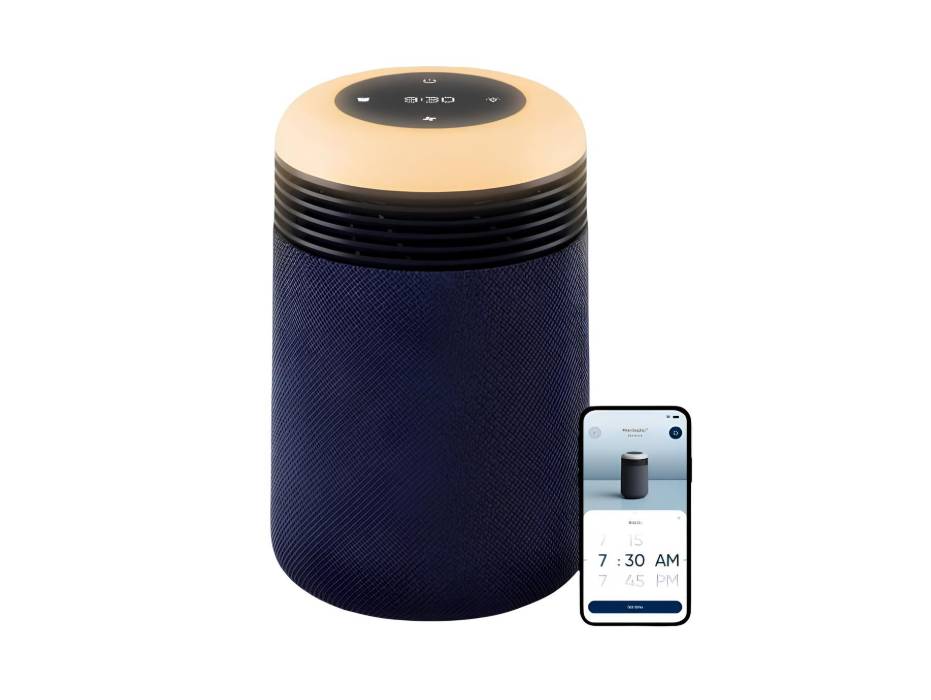 BLUEAIR Purifier for Bedroom - Mini Restful - Sunrise Clock with HEPASilent Filtration