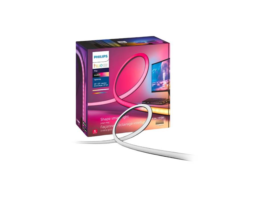 Philips Hue Play Gradient PC Lightstrip [for 24-27 Inch Screens] LED Smart Lighting. Sync for Entertainment, Gaming and Media
