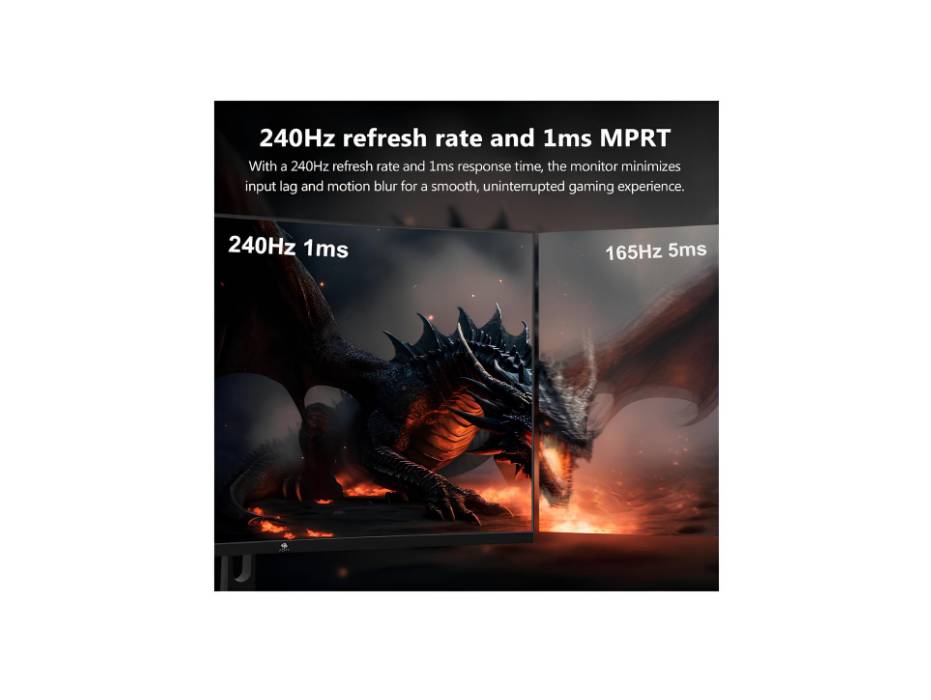 Z-EDGE 32-inch Curved Gaming Monitor - 16:9 Full HD 1920x1080, 240Hz High Refresh Rate, 1ms Ultra - Fast Response Time, Frameless, AMD FreeSync Premium - DisplayPort & HDMI Ports UG32P