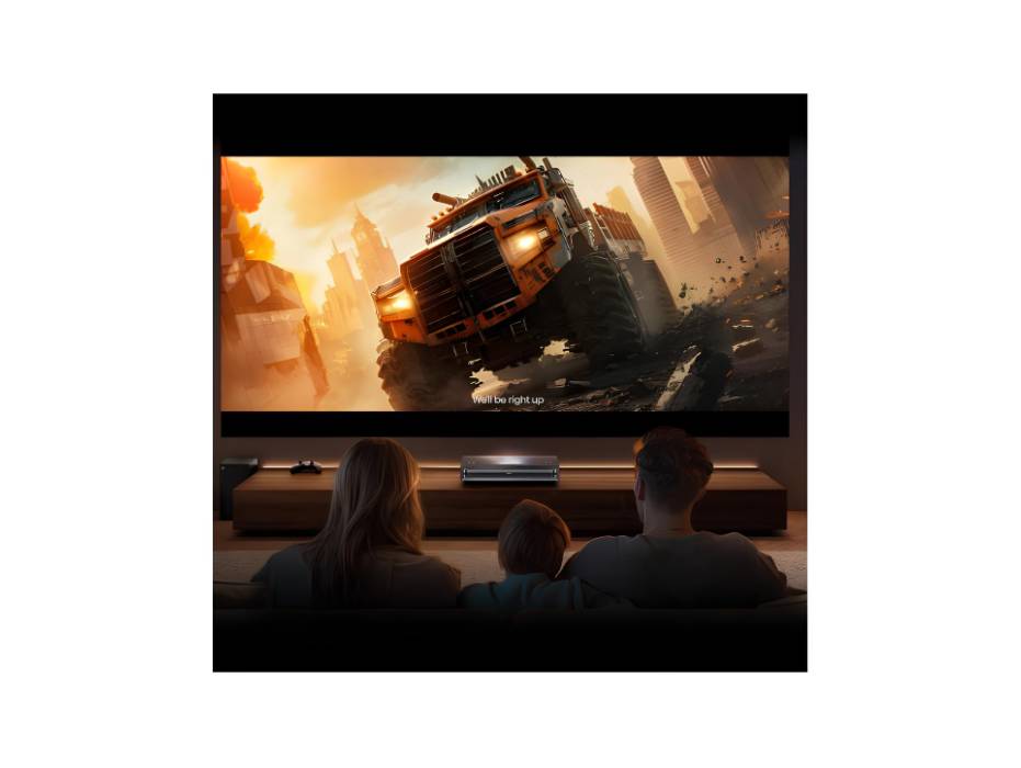 Hisense PX3-PRO Triple Laser Ultra Short Throw Projector, 80"~150", 4K UHD, Dolby Vision & Atmos, IMAX Enhanced, Home Theatre, 3000 Lumens, HSR240, HDR10+, IMAX Enhanced