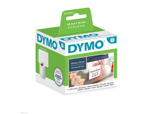 DYMO (99015) Large Multipurpose Labels, White Paper, 70 x 54 mm, [320 Labels/Roll] - Altimus