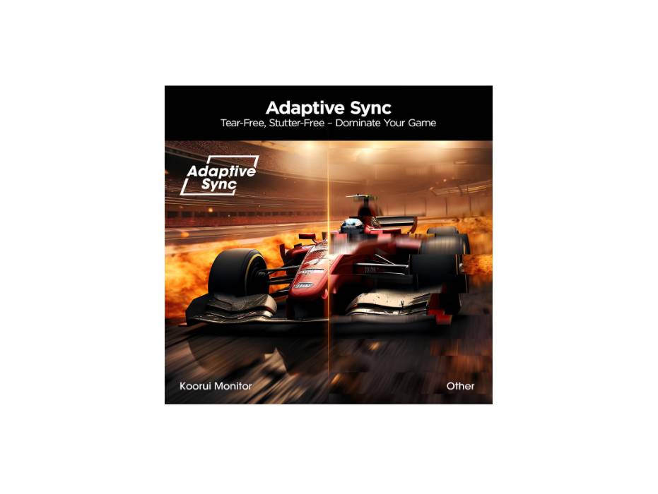 KOORUI Gaming Monitor, 27" 200Hz Fast IPS, FHD HDR400 Display Computer Monitor, 1ms PC Screen, 90% DCI-P3, Adaptive Sync, 75x75 mm VESA Mountable, Tilt Adjustable, HDMI 2.0, DP 1.4