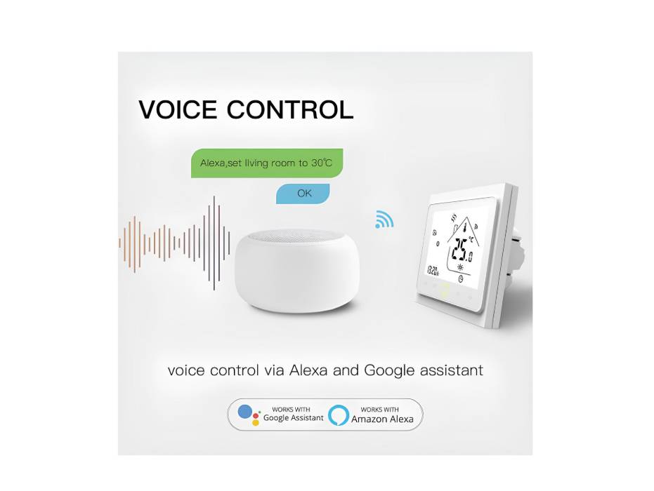 MOES WiFi AC Smart Thermostat Temperature Controller - ‎WHT-002-EL-WH ...