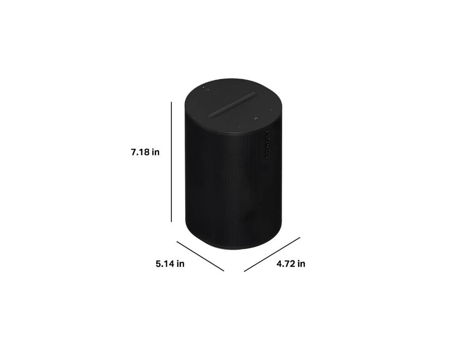 Sonos Era 100 | Smart Speaker with WiFi, Bluetooth, compatible with Amazon Alexa - Black