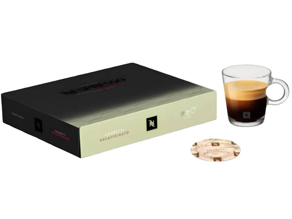 Nespresso Professional Amaretti Decaffeinato, Almond, Biscuity, Intensity 7, 50capsules/box