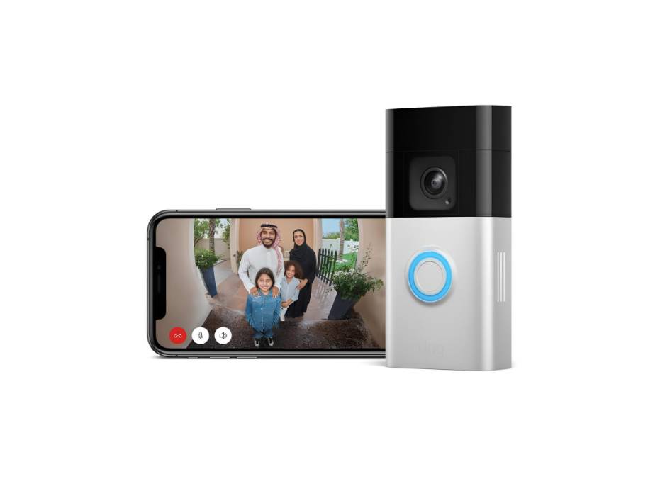 Ring Battery Video Doorbell Plus | Wireless Video Doorbell Camera with 1536p HD Video, Head-To-Toe View, Color Night Vision, Wifi