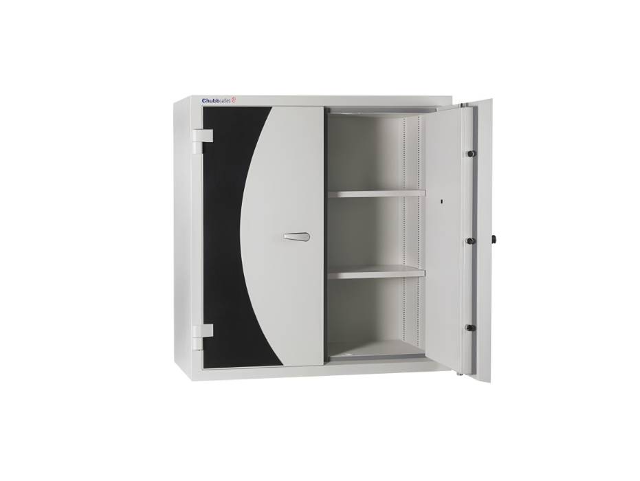 Chubbsafes Data Protection Cabinet Model 400L, 2 Shelves with Key Lock
