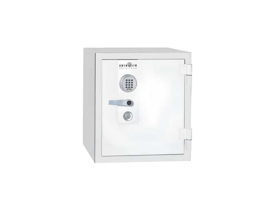 Shinjin Safe Tech Fireproof Office Safe, Model GB-635, 45 Liters, 113kg With Key and Electronic Lock