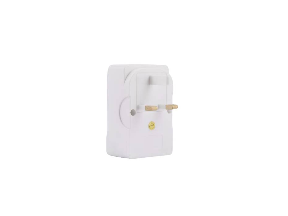 Terminator 2 Way Universal Multi Adaptor, One Universal Socket, 1x2 ...