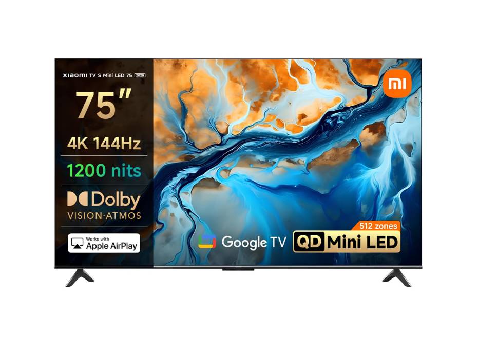 Xiaomi TV S Mini LED 75" 2025, 4K 144Hz QD-Mini LED, Smart TV