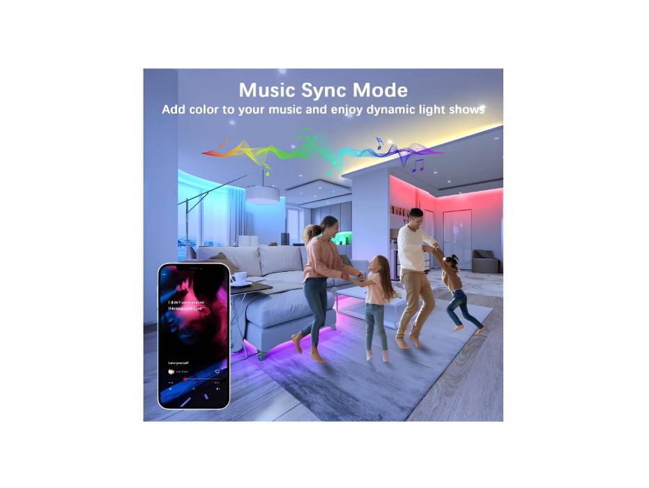 Cozylady 30M Wifi LED Strip Lights Smart LED Light Strips Compatible with Alexa, Google Home Controlled by APP - Music Sync LED Lights Strip